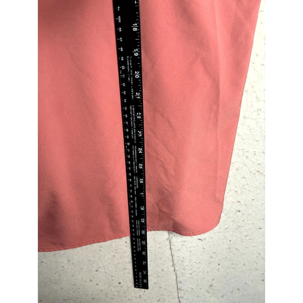 Carhartt Force Modern Fit Scrub Top Womens XL Dusty Rose Stretch V Neck Medical - Picture 10 of 13